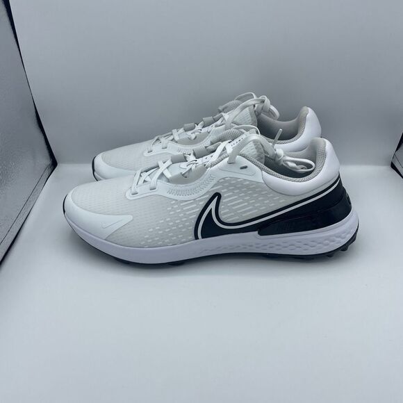 Nike Infinity Pro 2 Golf Shoes White Black Photon DJ5593-115 Size 8,8.5,11,12 - Picture 2 of 6